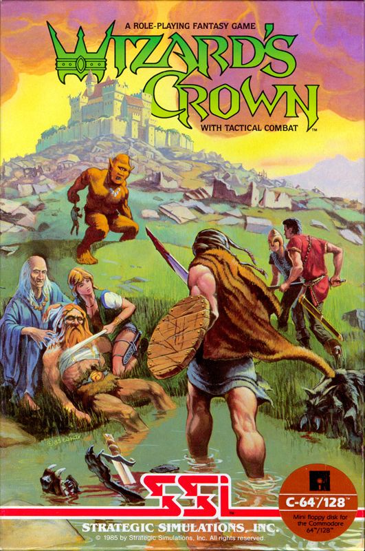Wizard's Crown box art for Atari ST